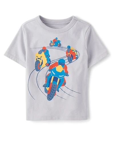Baby And Toddler Boys Motorcycle Graphic Tee