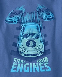 Baby And Toddler Boys Racecar Graphic Tee