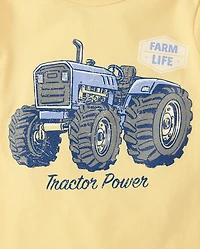 Baby And Toddler Boys Tractor Graphic Tee