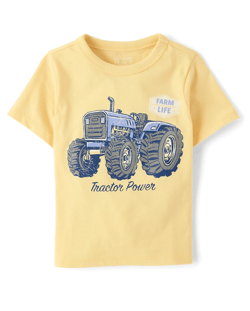 Baby And Toddler Boys Tractor Graphic Tee