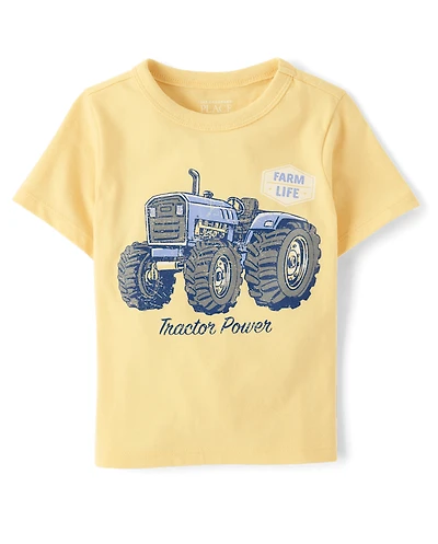 Baby And Toddler Boys Tractor Graphic Tee