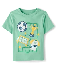 Baby And Toddler Boys Soccer Graphic Tee