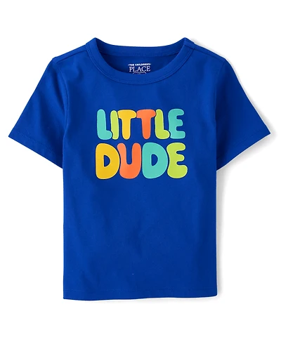 Baby And Toddler Boys Dude Graphic Tee