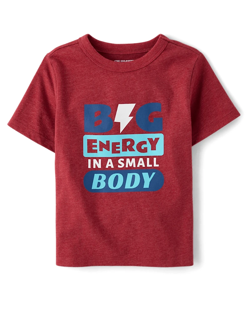 Baby And Toddler Boys Big Energy Graphic Tee