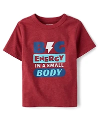 Baby And Toddler Boys Big Energy Graphic Tee