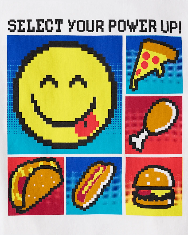 Boys Power Up Graphic Tee