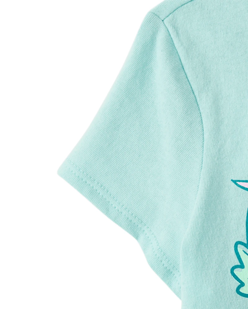Baby And Toddler Girls Dino Graphic Tee