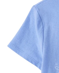 T-shirt à motif floral et cœur pour filles