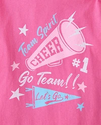 Girls Cheer Graphic Tee