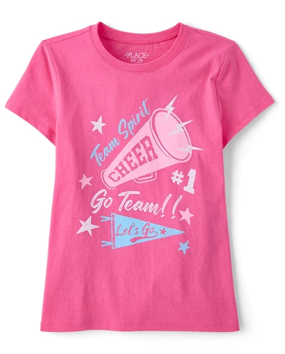 T-shirt graphique pour pom-pom girls