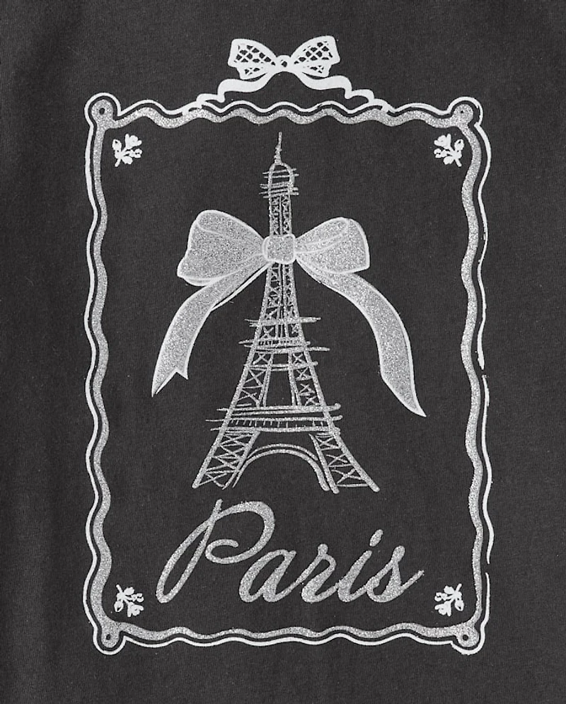 Girls Paris Graphic Tee