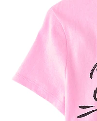 T-shirt graphique de danse pour filles