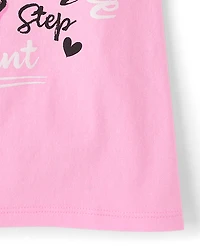 T-shirt graphique de danse pour filles