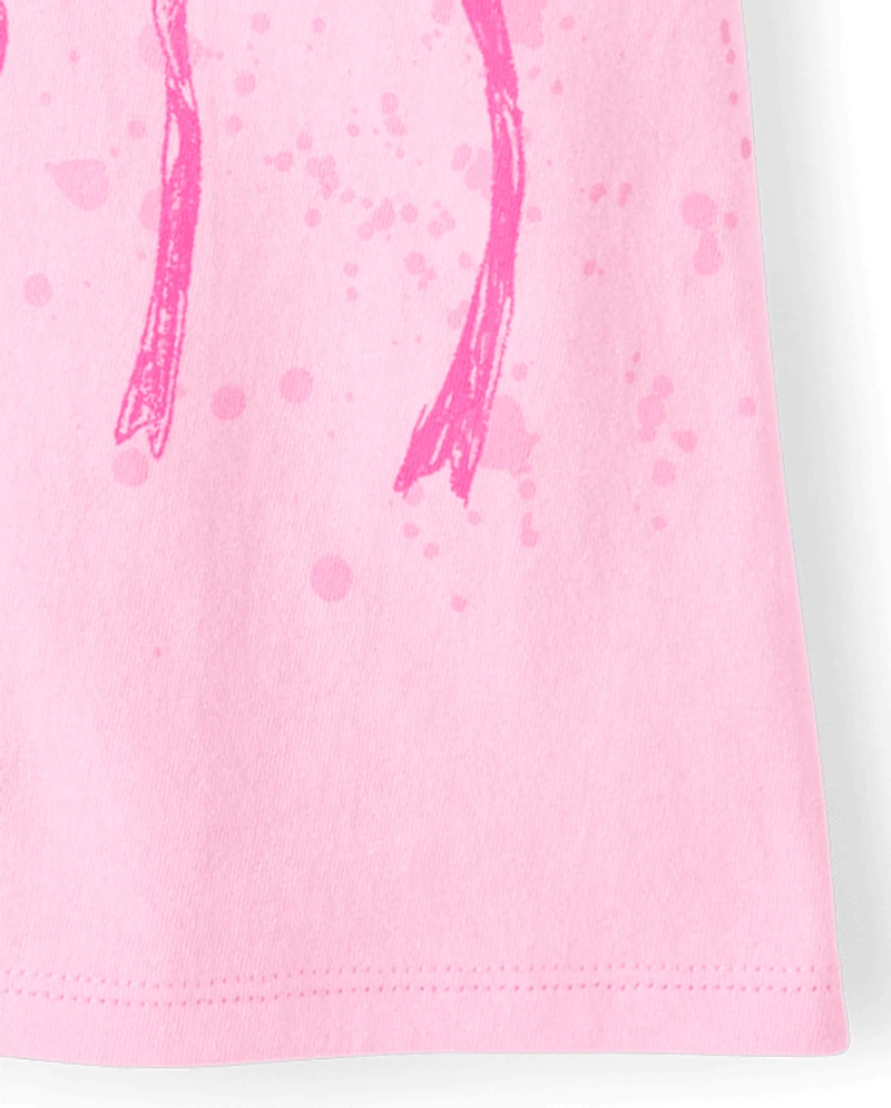 Girls Bow Graphic Tee