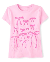 Girls Bow Graphic Tee