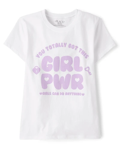 Girls Girl Power Graphic Tee