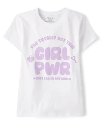 Girls Girl Power Graphic Tee