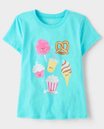 Girls Snacks Graphic Tee