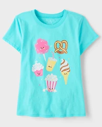 Girls Snacks Graphic Tee