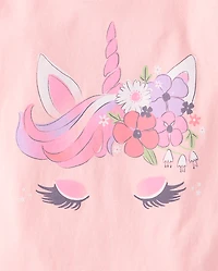 Girls Unicorn Graphic Tee