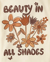 Girls Beauty All Shades Graphic Tee