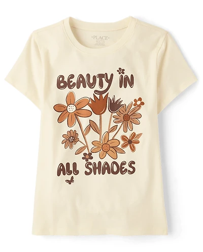 Girls Beauty All Shades Graphic Tee