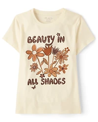 Girls Beauty All Shades Graphic Tee