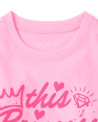 Girls Princess Graphic Tee