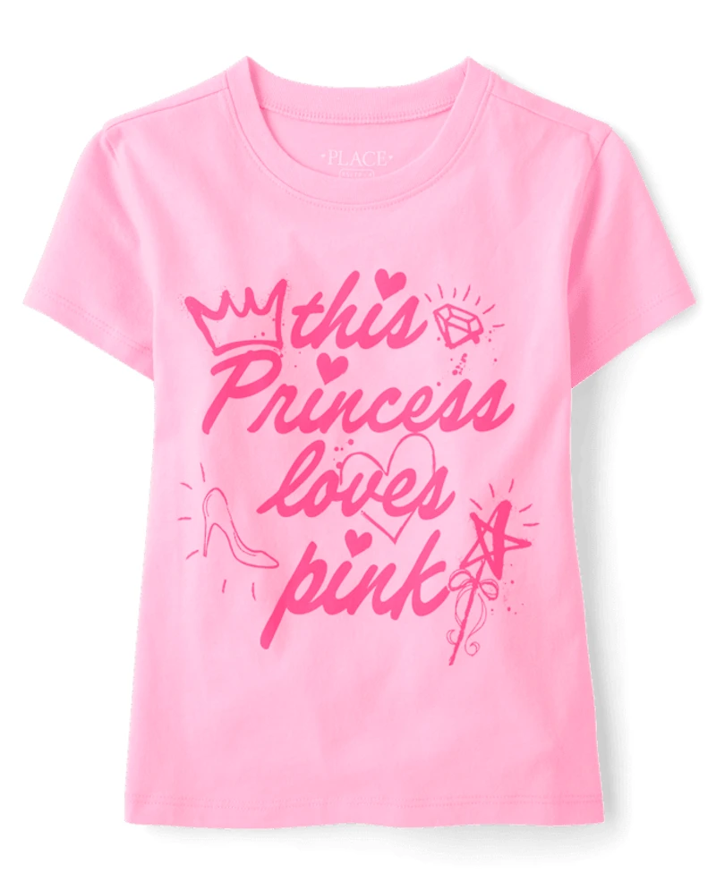 Girls Princess Graphic Tee
