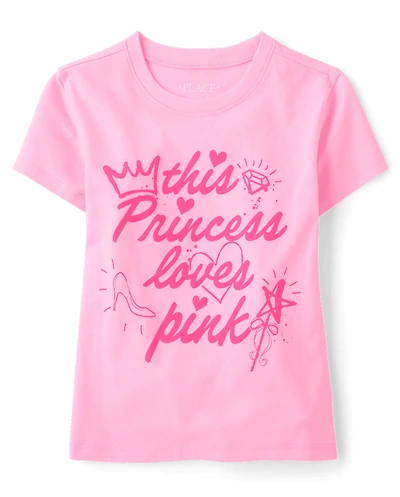 Girls Princess Graphic Tee