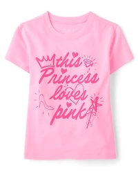 Girls Princess Graphic Tee