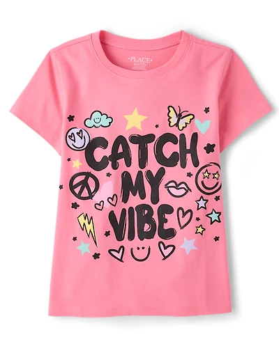 Girls Catch My Vibe Graphic Tee