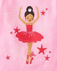 Baby And Toddler Girls Ballerina Graphic Tee