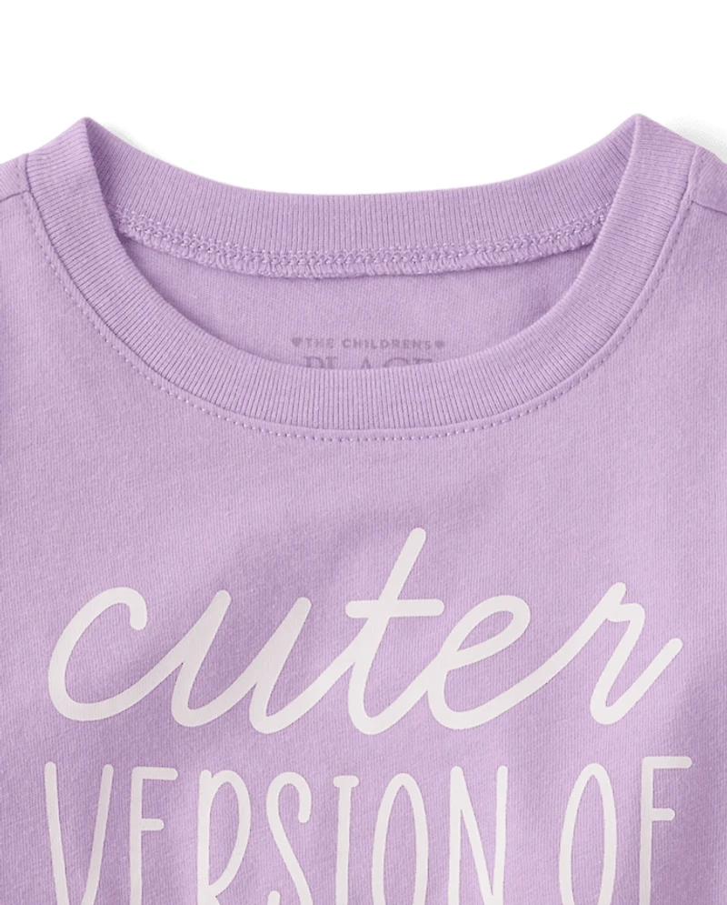 Baby And Toddler Girls Daddy Graphic Tee