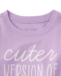 Baby And Toddler Girls Daddy Graphic Tee