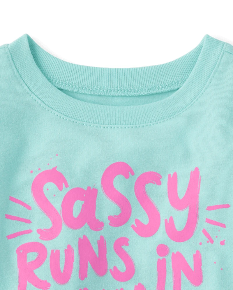Baby And Toddler Girls Sassy Graphic Tee