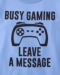 Boys Busy Gaming Graphic Tee