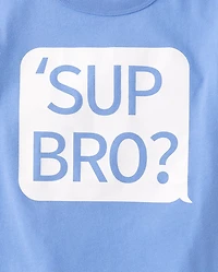 Boys Sup Bro Graphic Tee