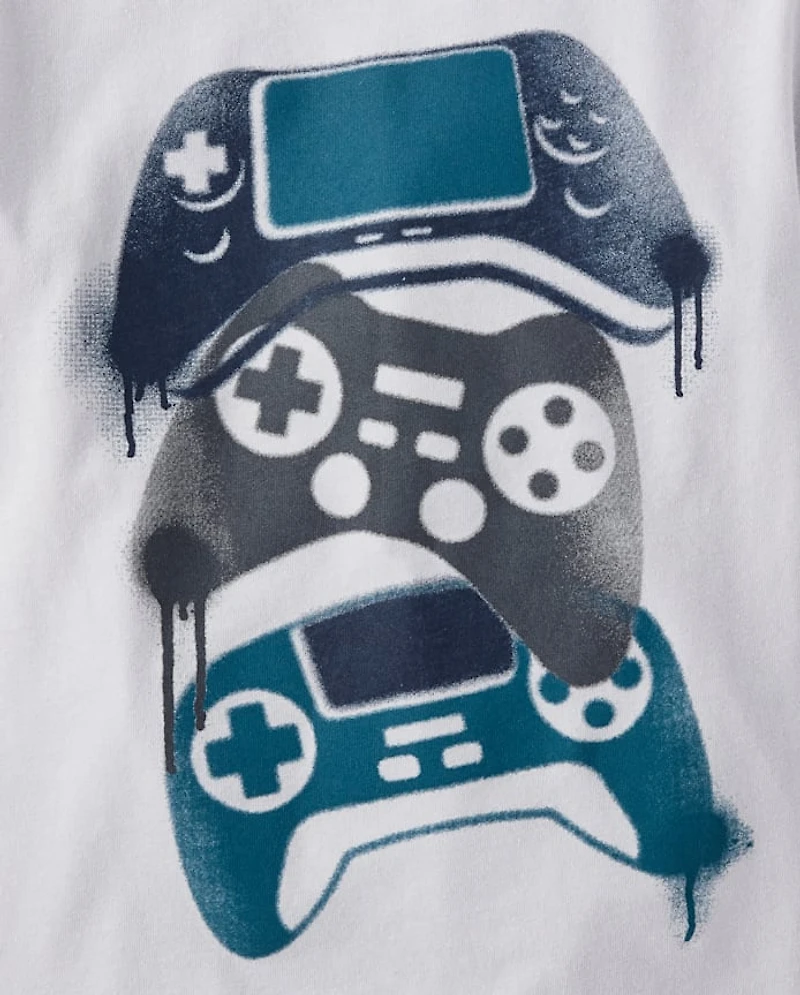 Boys Video Game Controllers Graphic Tee