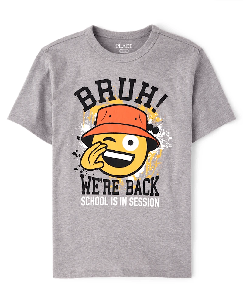 Boys School Bruh Graphic Tee