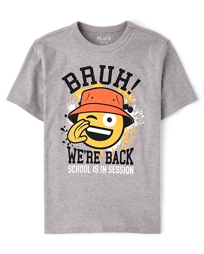 Boys School Bruh Graphic Tee