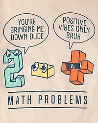 Boys School Math Problems Graphic Tee
