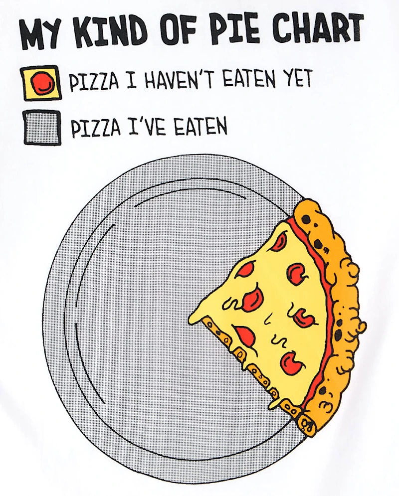 Boys Pizza Chart Graphic Tee