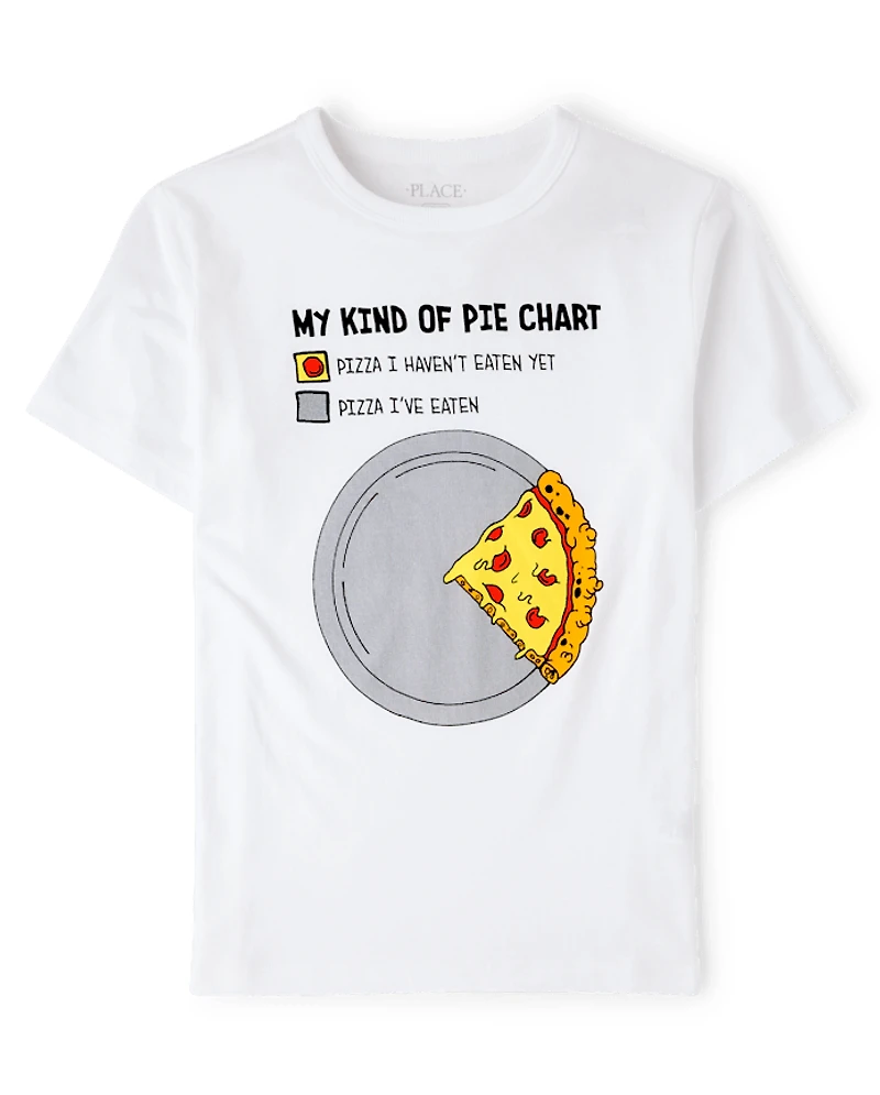 Boys Pizza Chart Graphic Tee