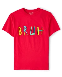 Boys School Bruh Graphic Tee