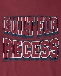 Boys School Built For Recess Graphic Tee
