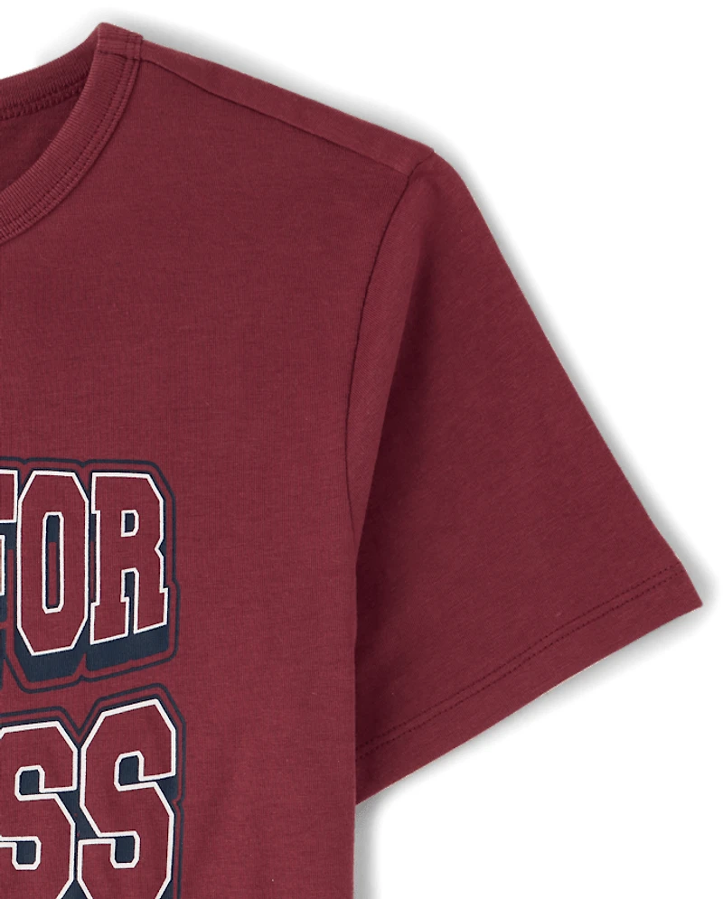 Boys School Built For Recess Graphic Tee