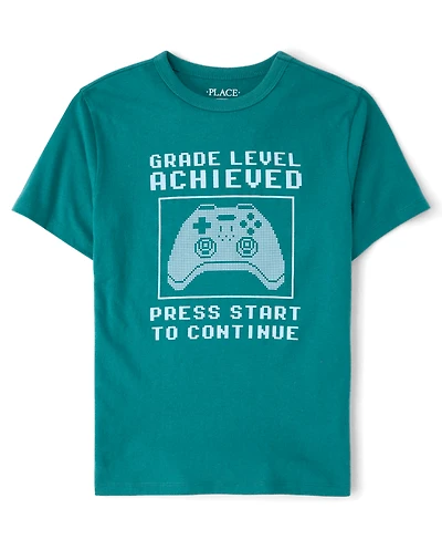 Boys School Video Game Graphic Tee