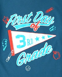 Boys School First Day Of 3rd Grade Graphic Tee