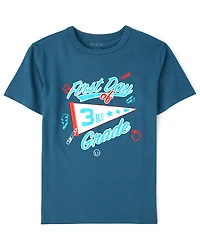 Boys School First Day Of 3rd Grade Graphic Tee